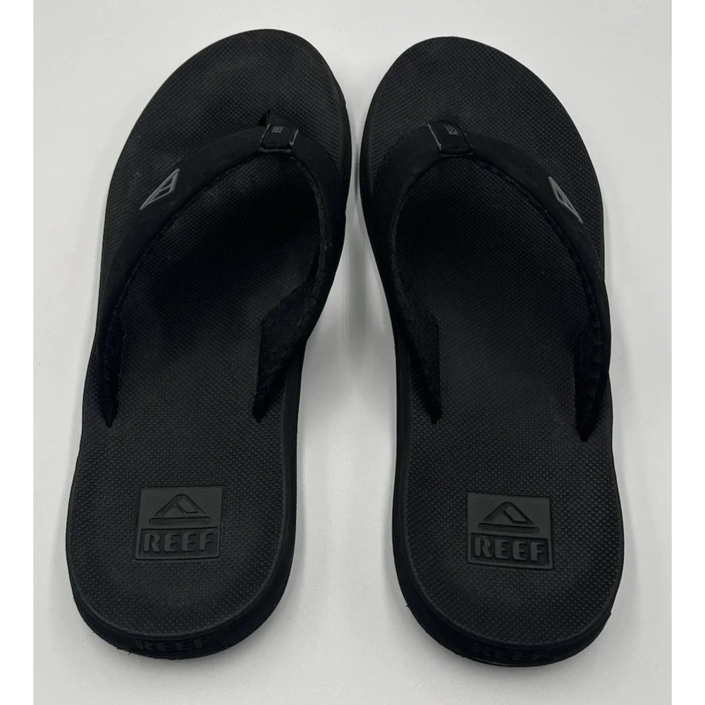 Reef Phantom Flip Flops Mens Size 15 Black Cushion Comfort Thong Sandals